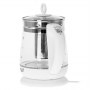 Adler | Kettle | AD 1299 | Electric | 2200 W | 1.5 L | Glass/Stainless steel | 360° rotational base | White - 5